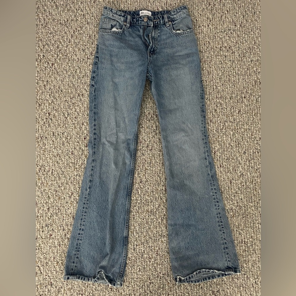 ZARA Flare Jeans Mid-rise